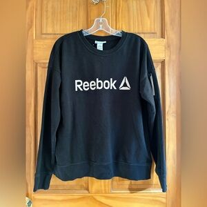Reebok Women's Level Up Crewneck Sweatshirt with Zippered Arm Pocket Size Small